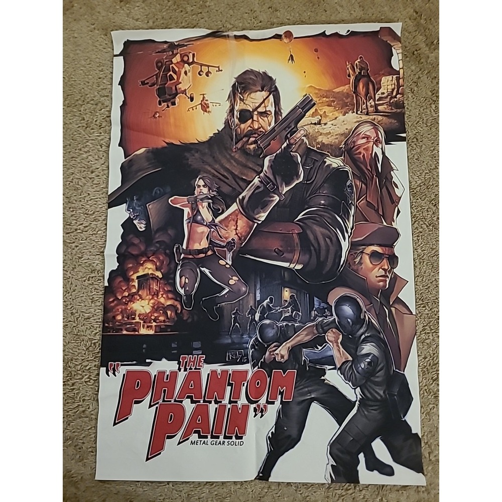 Metal Gear Solid V The Phantom Game Vinyl Wall Print Poster 3' X 2' (36"x24")